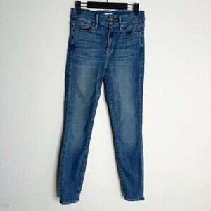 Good American good legs distress pocket blue skinny jeans size 6
